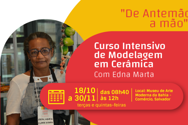 CURSO ANTEMÃO A MÃO DE MODELAGEM EM CERÂMICA TEM INSCRIÇÕES ABERTAS