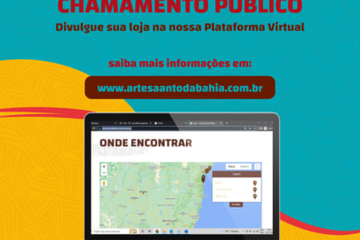 ARTESANATO DA BAHIA ABRE CHAMADA PARA DIVULGAÇÃO DE LOJAS COM PRODUTOS ARTESANAIS BAIANOS 