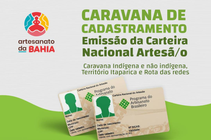 Caravana de Cadastramento realiza emissão de Carteira Nacional do Artesão no Território de Itaparica e Rota das Redes